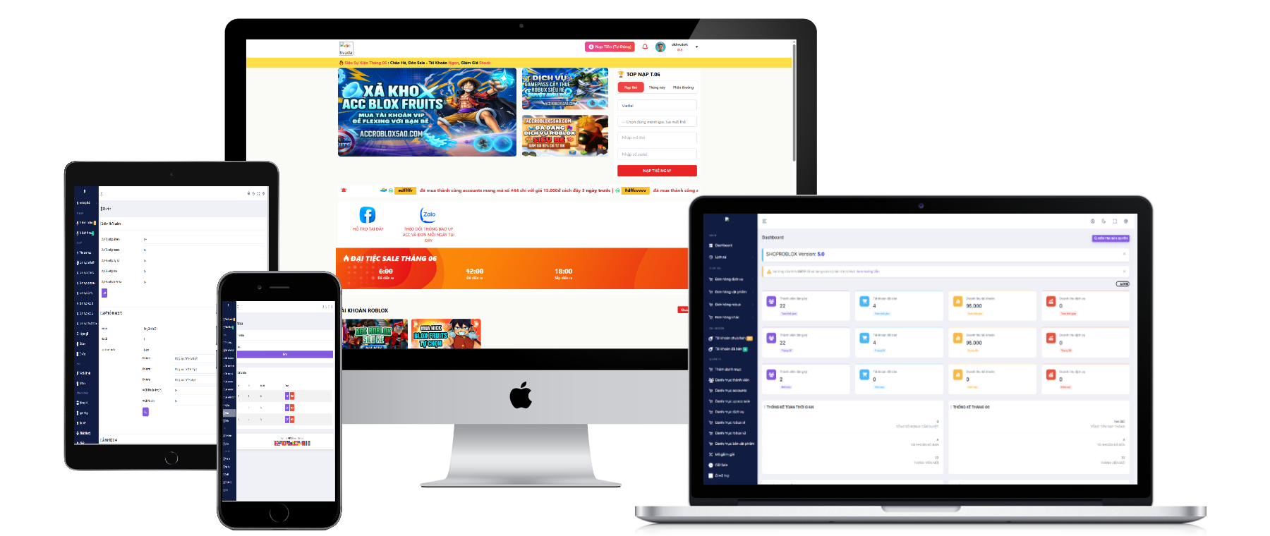 Code Shop Bán Acc Cực Đẹp