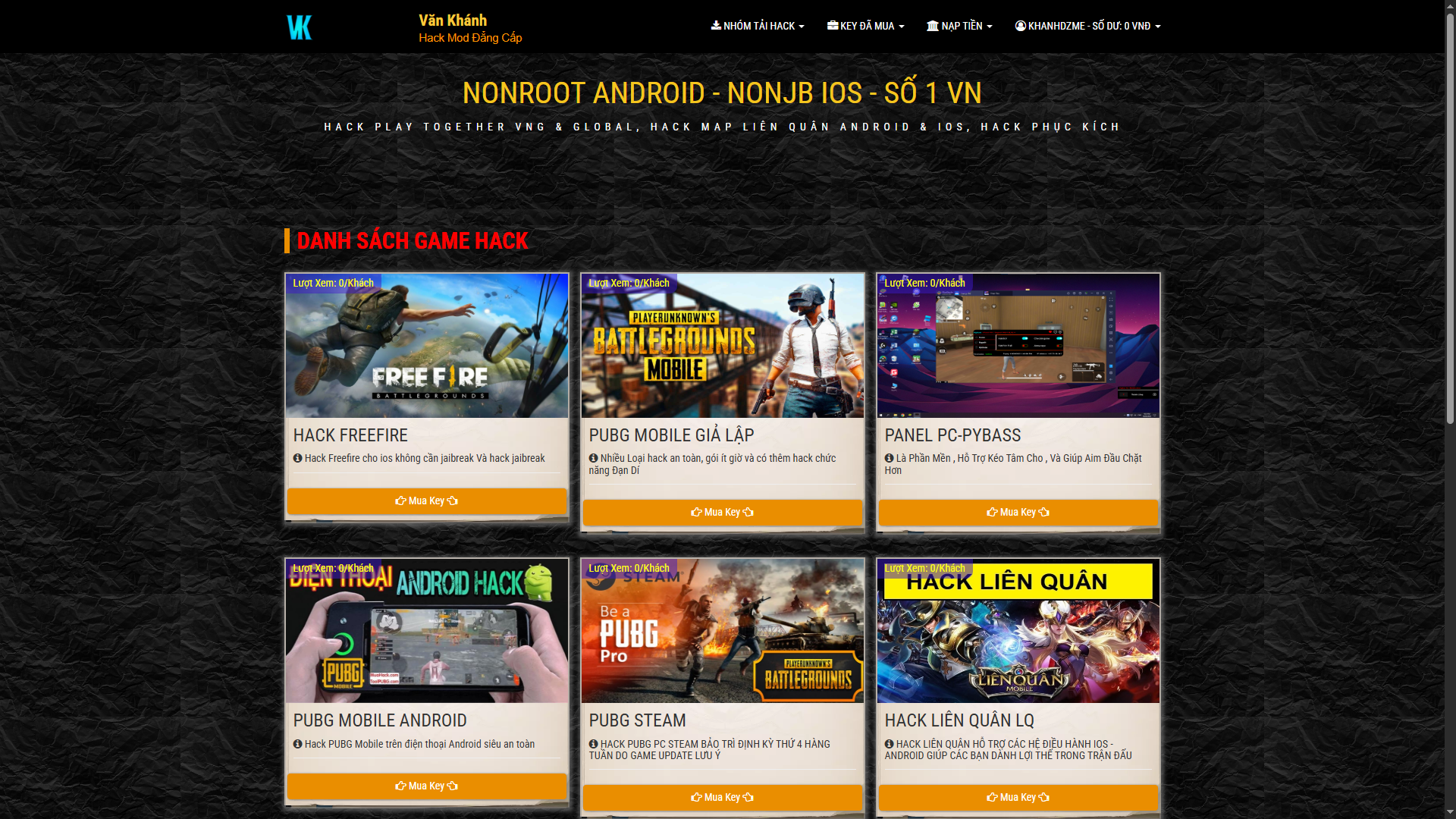 Code Cho Thuê Key Tool Hack Game